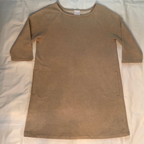 Kate Hill Other - Kate Hill French Terry Metallic Coverup Raglan Sleeves Side Seam Welted Pockets